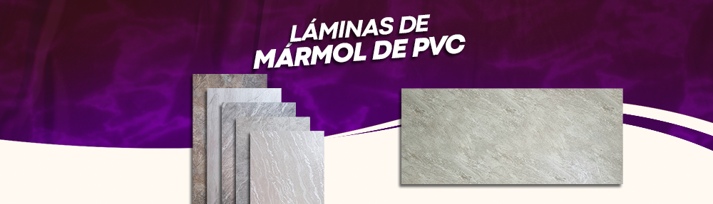 Láminas de Mármol de PVC
