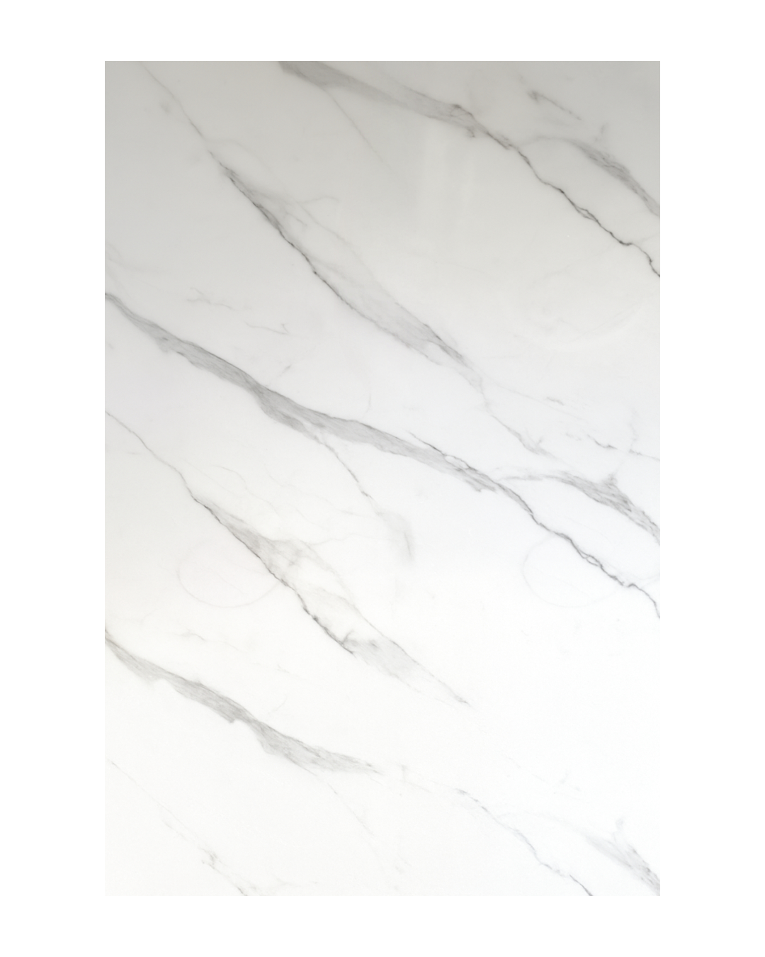 LÁMINA DE MÁRMOL PVC – MÁRMOL BLANCO STATUARIO – BRILLANTE – 1220×2800×3 MM – 3.41M²