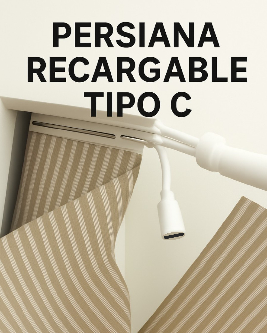 CORTINAS MOTORIZADAS ENROLLABLES ZEBRA - 110CM A 210CM - TC56-5
