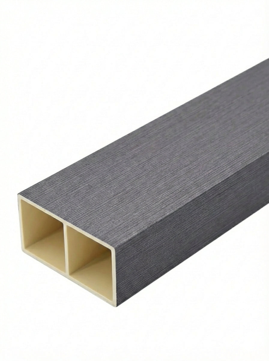 TUBO VERTICAL WPC - 100×50 MM - GRIS CENIZA AZULADO - 2.90 M