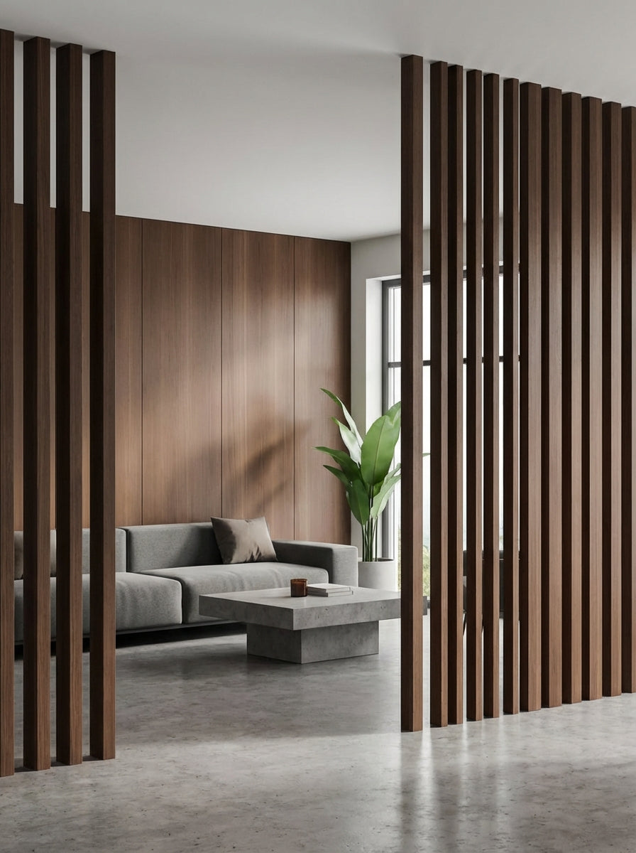 TUBO VERTICAL WPC - 100×50 MM - NOGAL NATURAL CLARO - 2.90 M