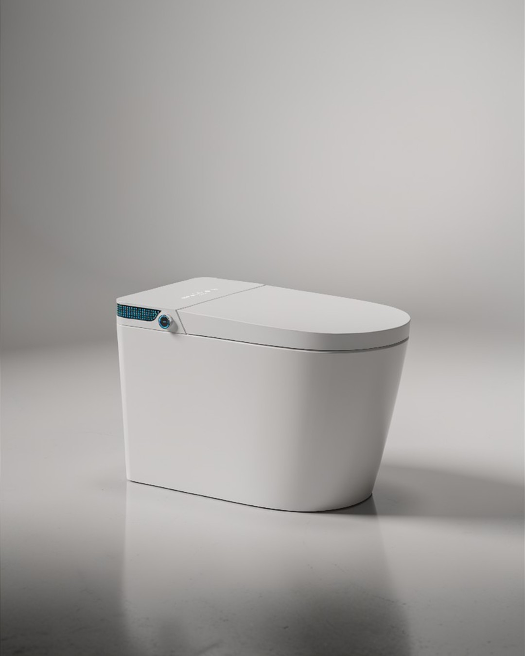 INODORO INTELIGENTE DE PISO CON BIDET, SECADO Y CONTROL REMOTO 700X400X465MM S-TRAP 300MM 963E-WC
