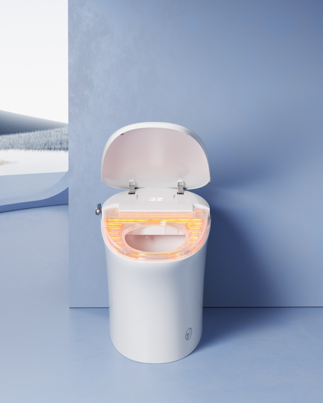 INODORO INTELIGENTE DE PISO CON SECADO Y CONTROL REMOTO 700X420X480MM S-TRAP 300MM G8E-WC