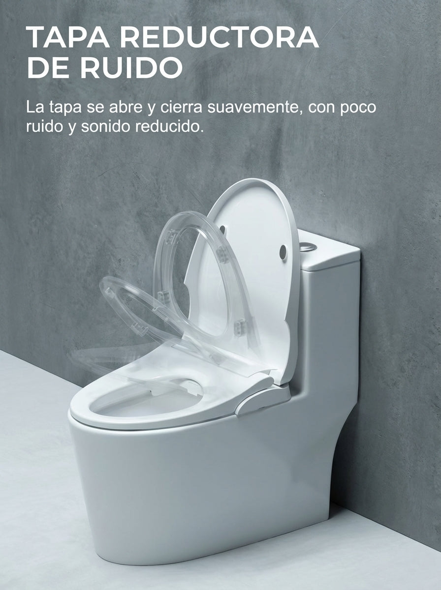 ASIENTO TIPO U CON BIDET Y AJUSTE DE PRESIÓN DE AGUA 490X370X80MM L01U-ST-BASIC