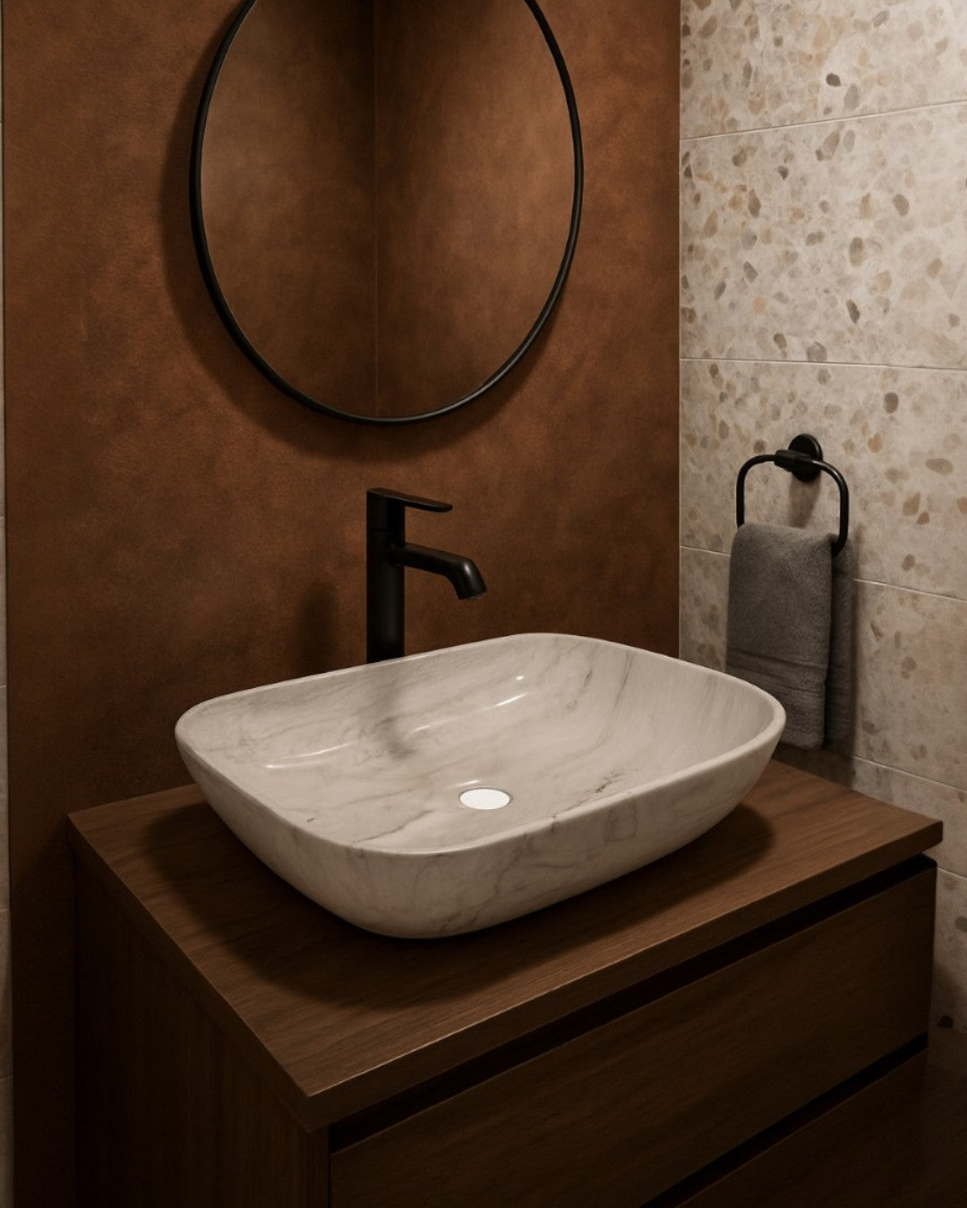 LAVAMANO DE PORCELANA VITRIFICADA - 455*320*135MM - 9004