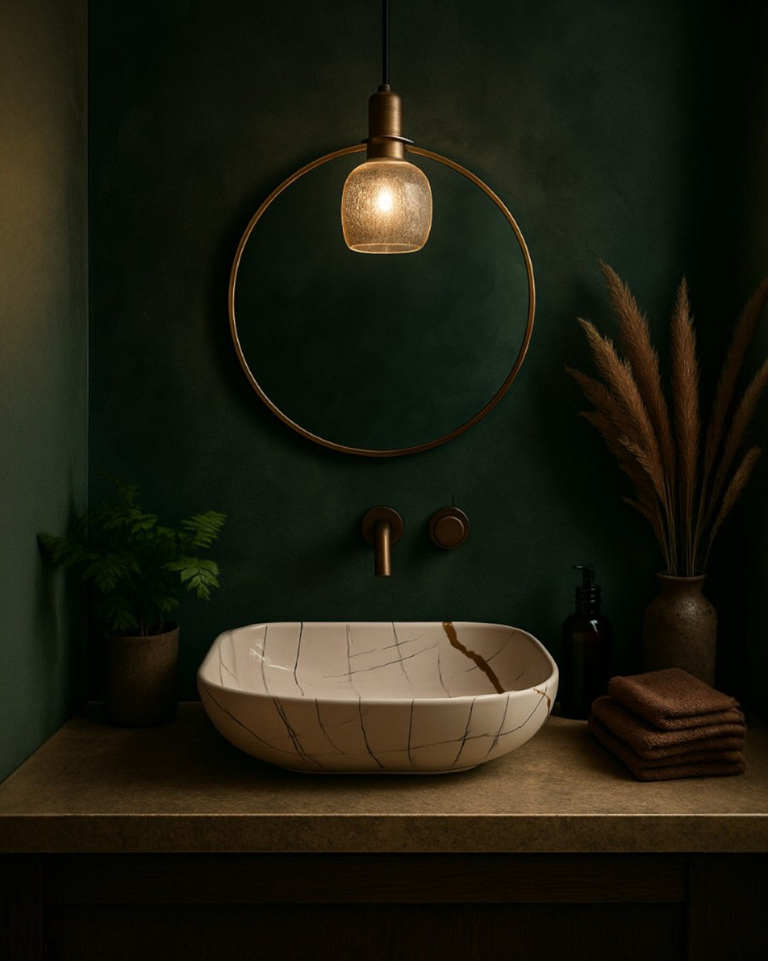 LAVAMANO DE PORCELANA VITRIFICADA - 455*320*135MM - 9009