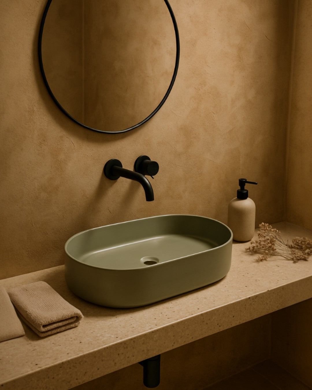 LAVAMANO DE PORCELANA VITRIFICADA - 600*380*122MM - 9016