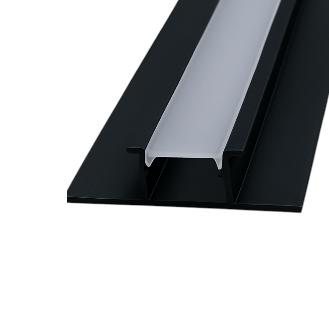 PERFIL DE UNIÓN H CON DIFUSOR DE TIRA LED - ALUMINIO