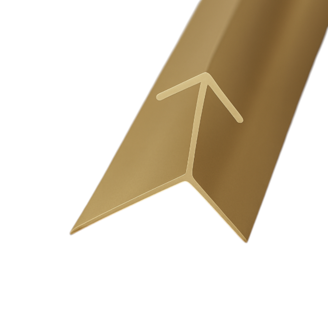 PERFIL DE ESQUINA V DE ÁNGULO PUNTIAGUDO - ALUMINIO