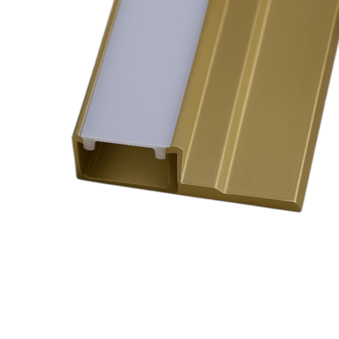 PERFIL DE ESQUINA CON DIFUSOR DE TIRA LED - ALUMINIO