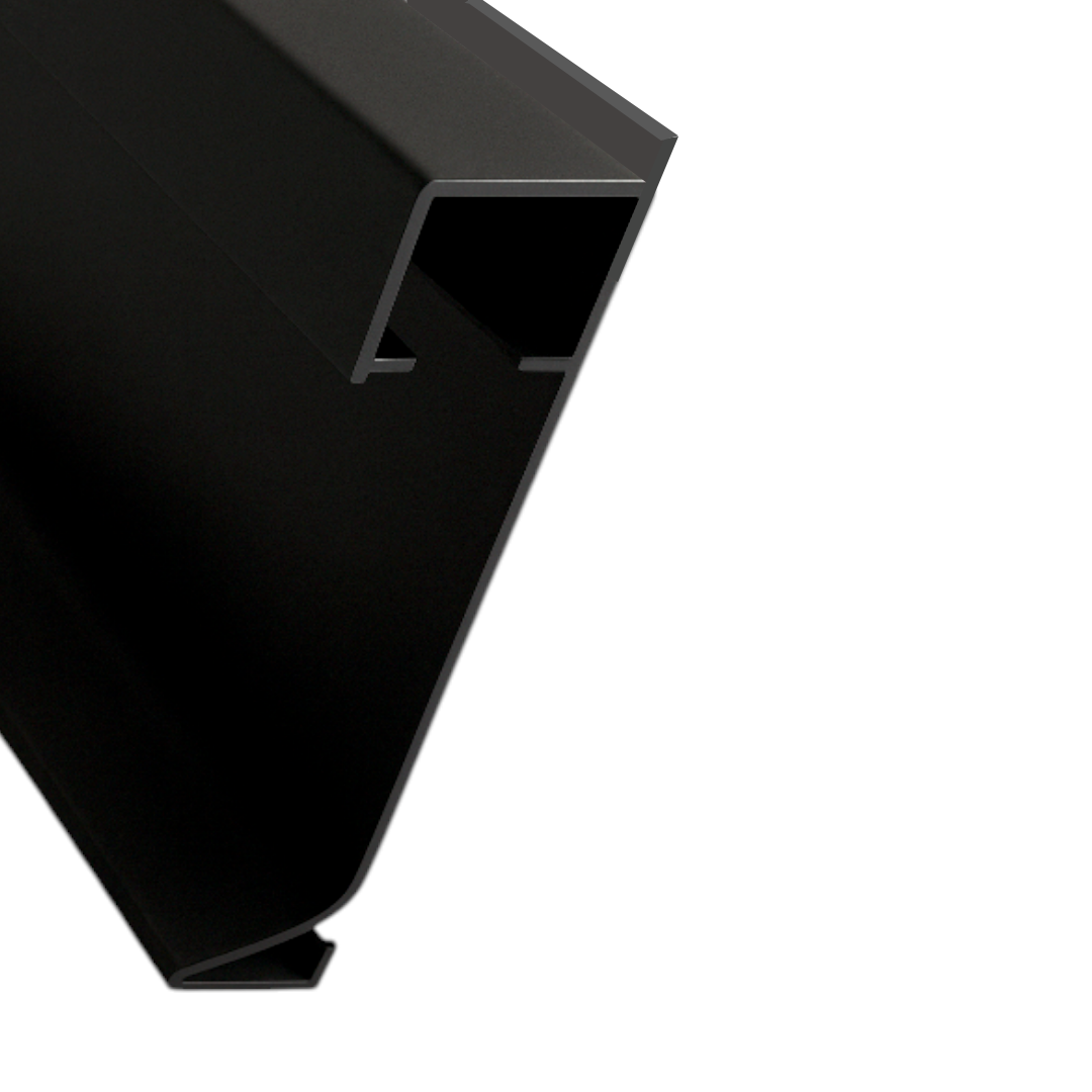 ZOCALO DE 8 CM CON ESPACIO INDIRECTO DE TIRA LED - ALUMINIO - 2.50ML