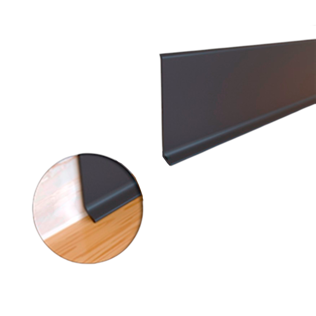 LÍNEA DE RODAPIÉ ADHESIVA DE 8 CM - ALUMINIO - 2.50ML