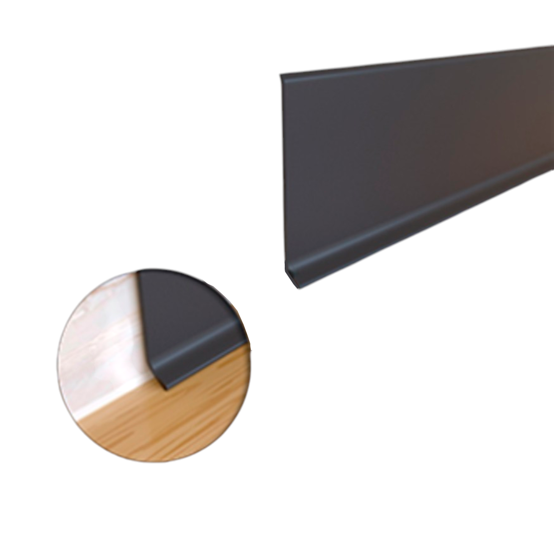 LÍNEA DE RODAPIÉ ADHESIVA DE 10 CM - ALUMINIO - 2.50ML