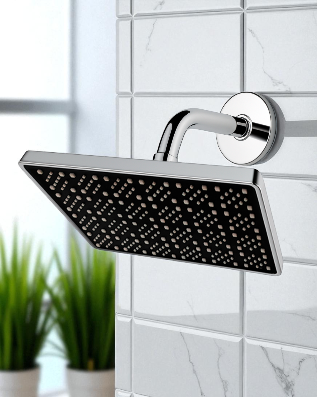 CABEZAL DE DUCHA - PVC - CROMADO / GRIS / NEGRO / 5001S / 5002G / 5003B