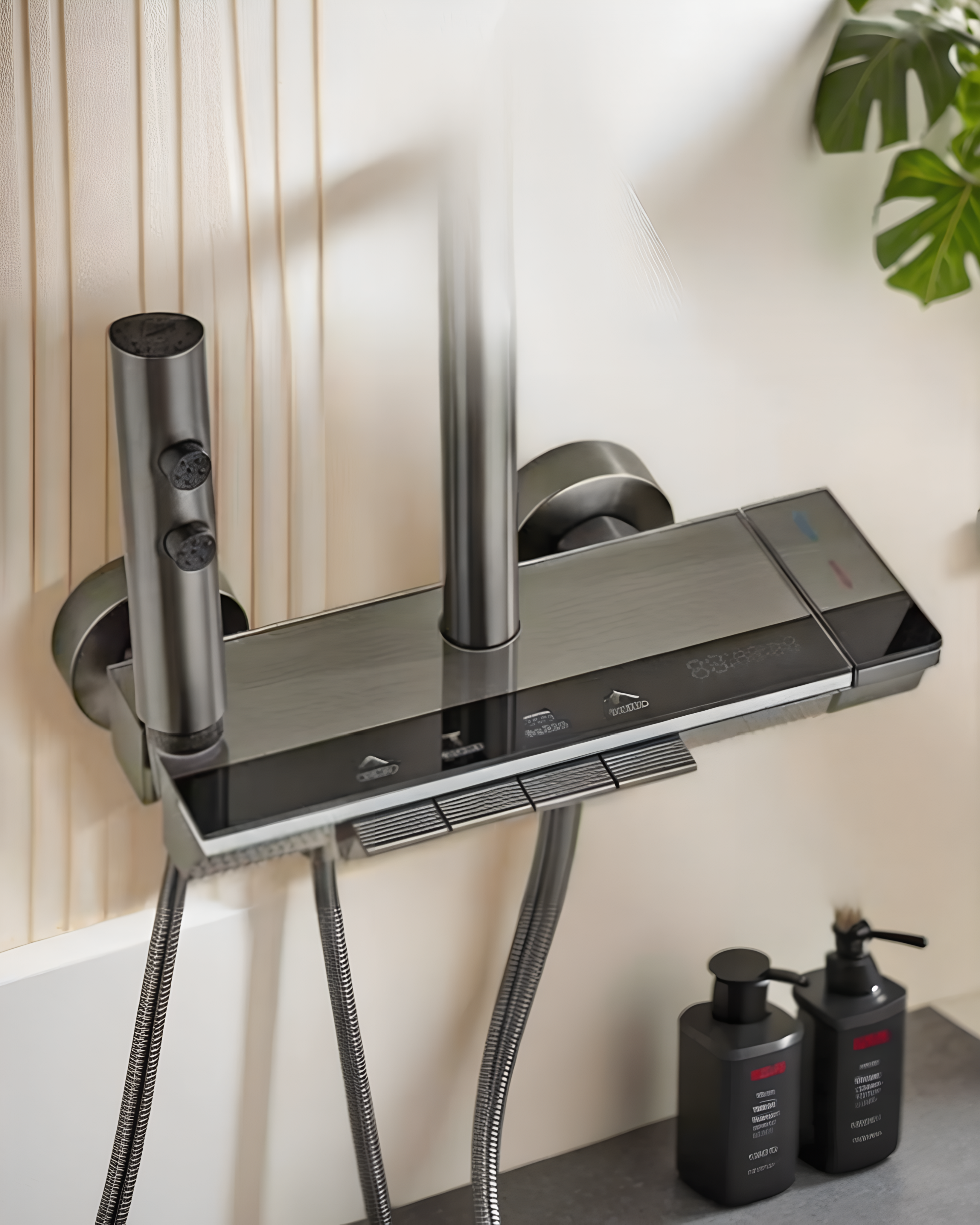 DUCHA COLUMNA - ACERO INOXIDABLE 304 - GRIS SATINADO - SDK1-001