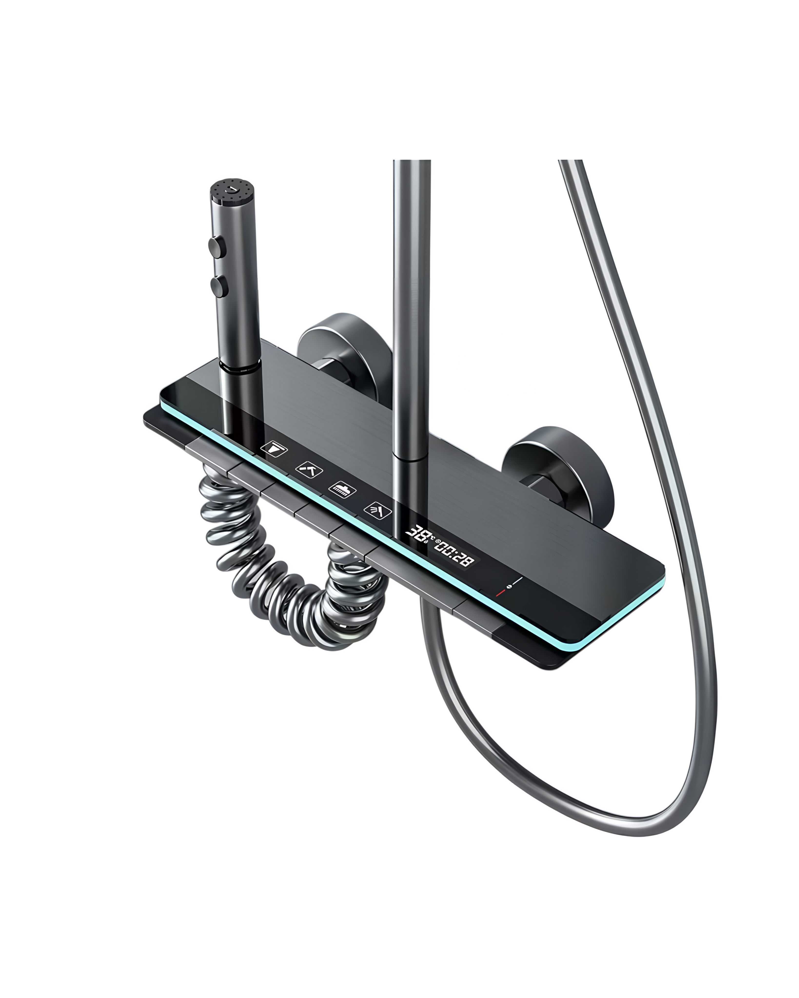 DUCHA COLUMNA - ACERO INOXIDABLE 304 - GRIS SATINADO - SDK8-001