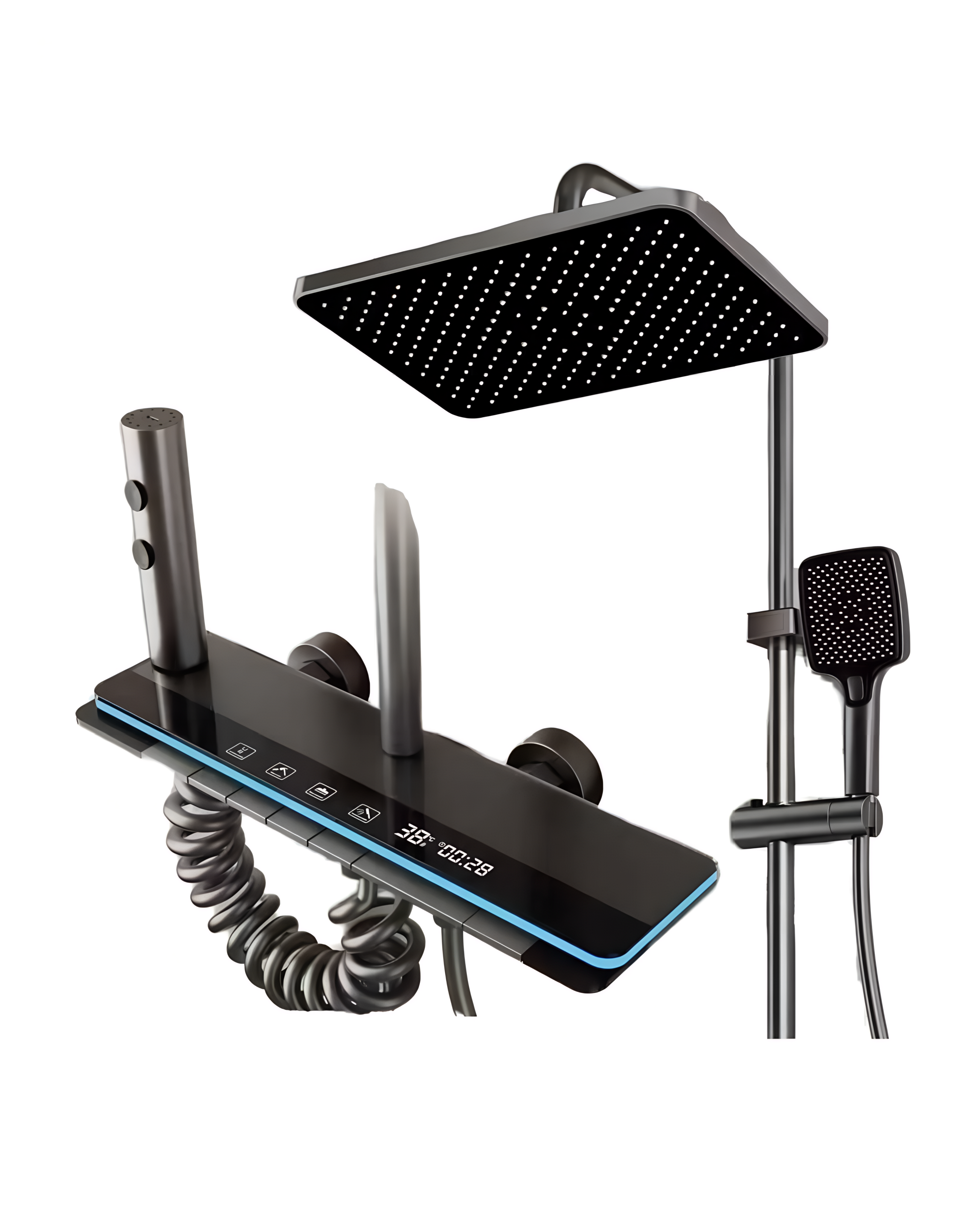 DUCHA COLUMNA - ACERO INOXIDABLE 304 - GRIS SATINADO - SDK8-001