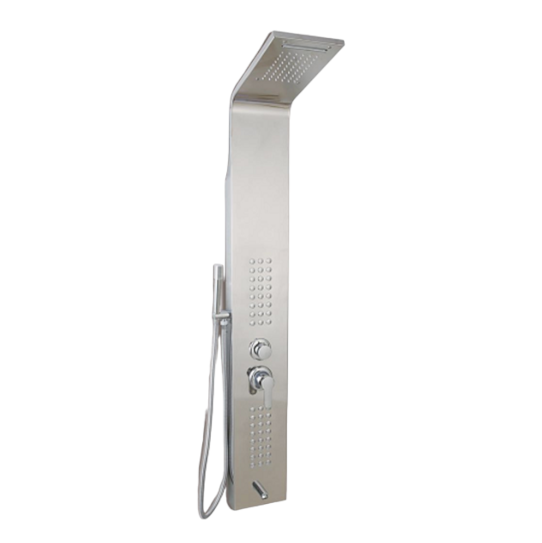 SHOWER PANEL - 304 STAINLESS STEEL - 22CM WIDTH - SILVER