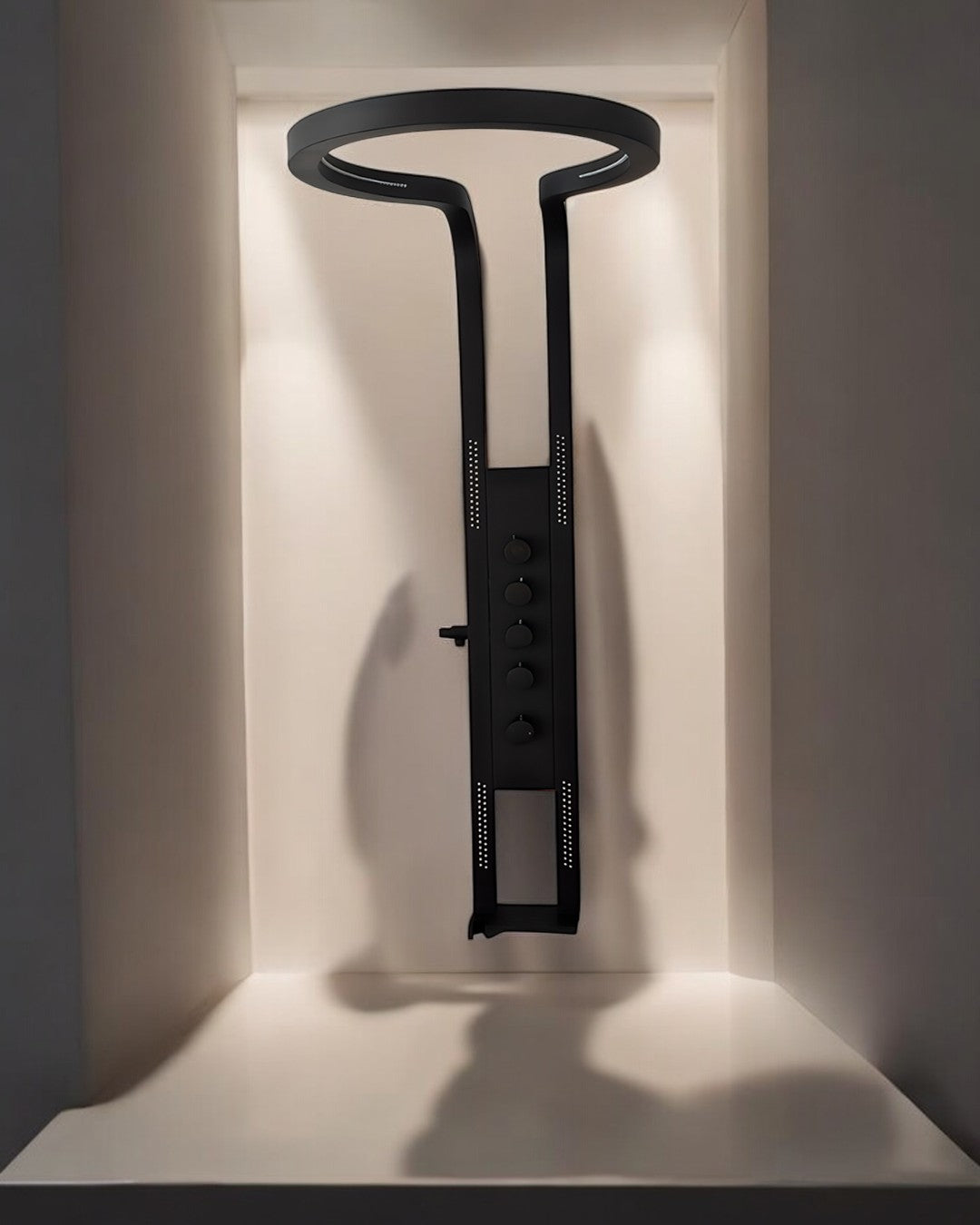 PANEL DE DUCHA - 19CM/50CM - NEGRO(ACCESORIOS)/NEGRO(PANEL) - Y19-301