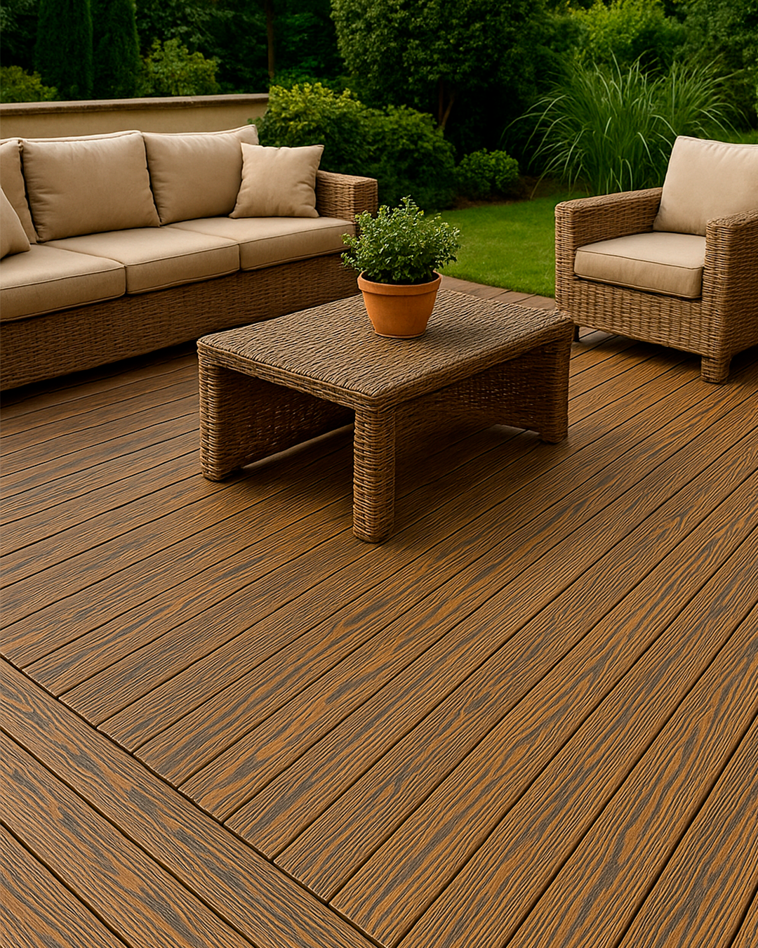 PISO DECK DE WPC EXTERIOR - NUEZ - 138*23*2900MM