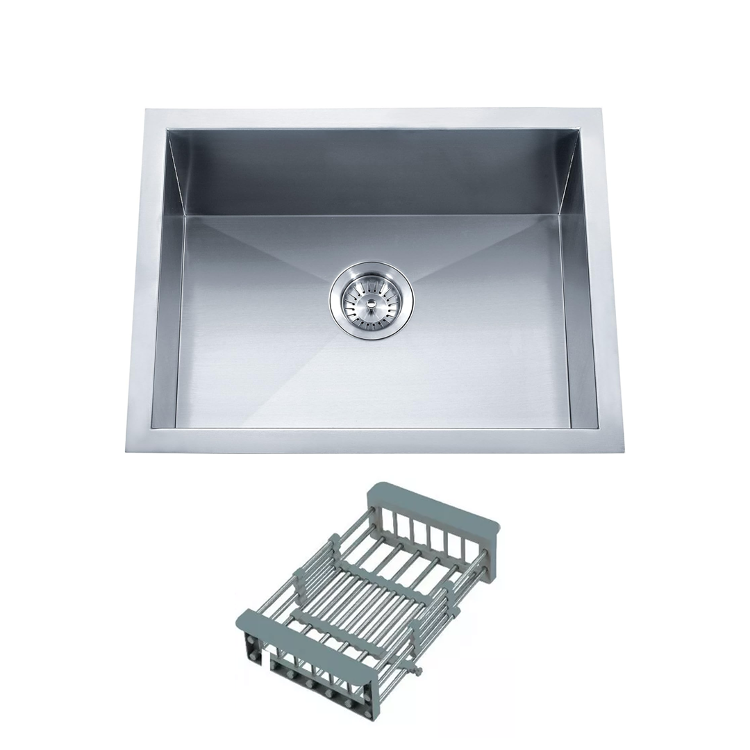 FREGADOR INDIVIDUAL MODERNO - 680 X 450 X 230MM - ACERO INOXIDABLE 304-6045SA