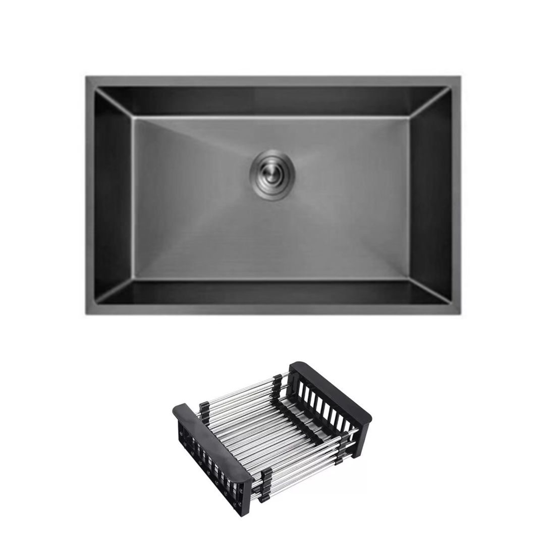 FREGADOR INDIVIDUAL MODERNO - 600 X 450 X 230MM - ACERO INOXIDABLE 304-6045SB