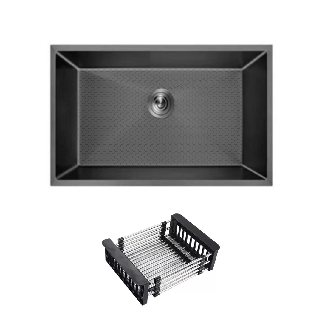 FREGADOR INDIVIDUAL MODERNO - 600 X 450 X 230MM - ACERO INOXIDABLE 304 - 6045SC