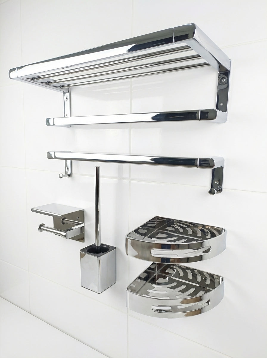 Accesorios para Baño – Set / Juego en Acero Inoxidable 304 | Kit Completo Moderno