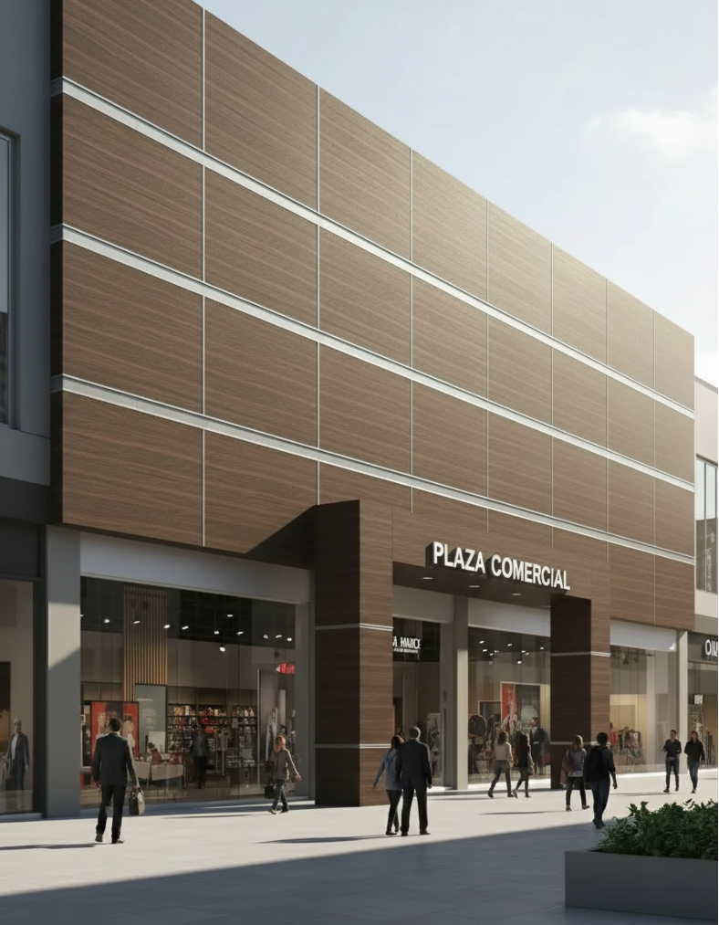 LÁMINA DE ALUMINIO COMPUESTO - ACM - 1220*2440 - IMBUIA