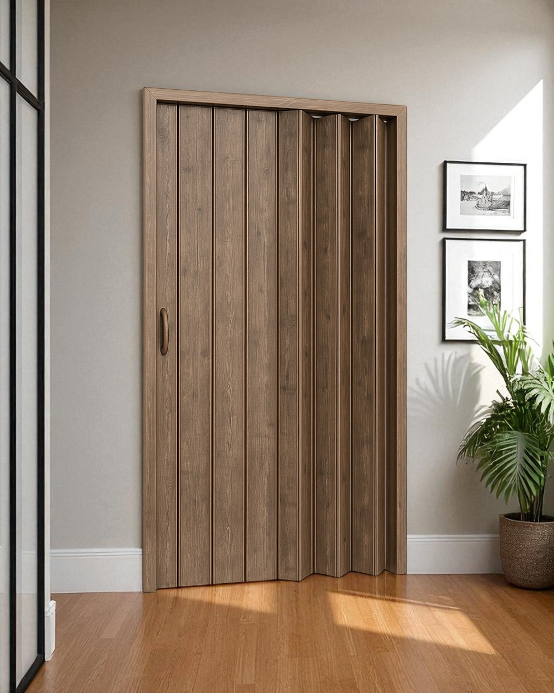PUERTAS PLEGABLE - ACORDEON - PVC- YIJIA OAK-382