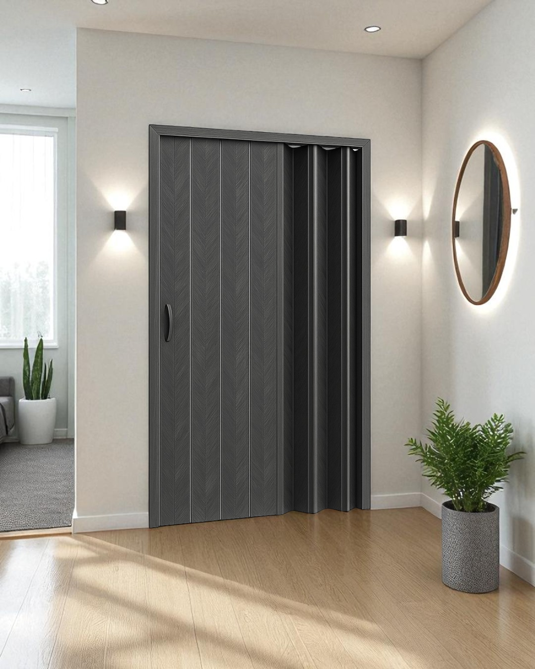 PUERTAS PLEGABLE - ACORDEON - PVC- DARK FOLIUM-033