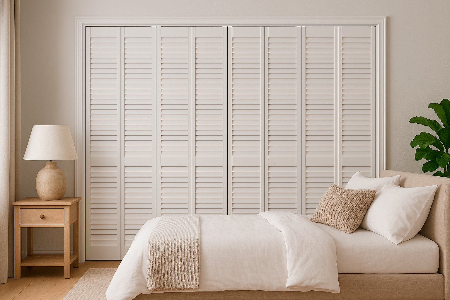 CLOSET PLEGABLE - PVC- 82.00CM X 2.03M - BLANCO MATE