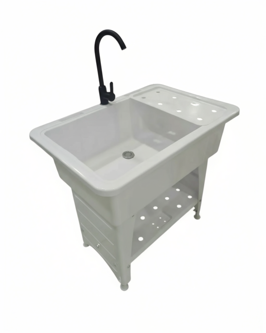 TINA DE LAVANDERÍA - PLÁSTICO - 82*57*76CM - BLANCO