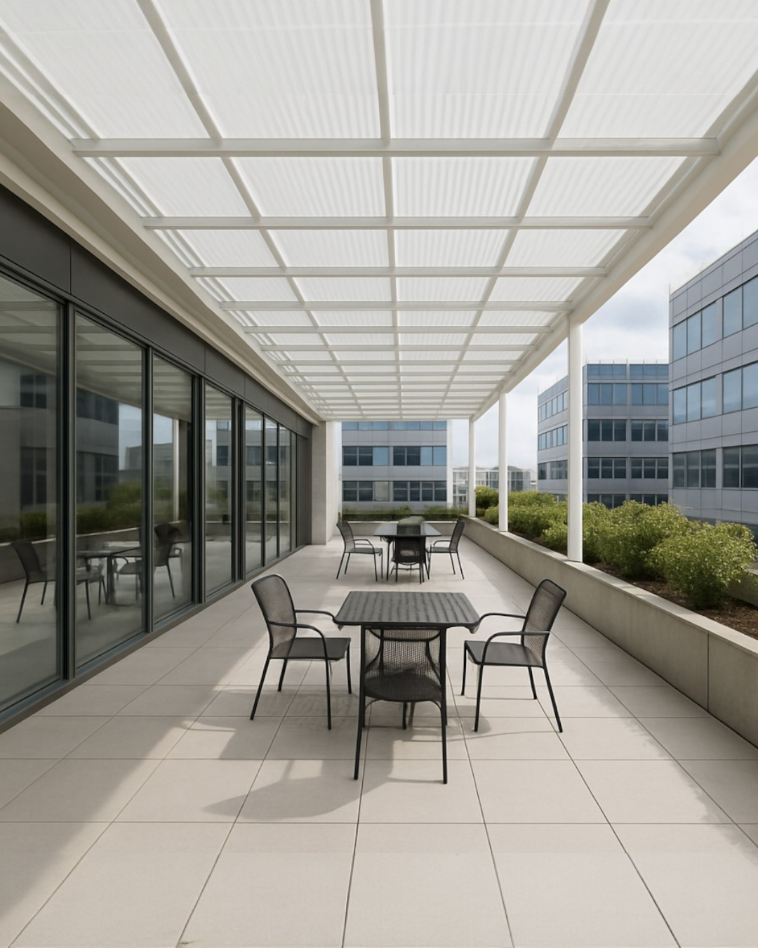 LÁMINA DE POLICARBONATO - 1.22M X 8MM X 3.05M - BLANCO