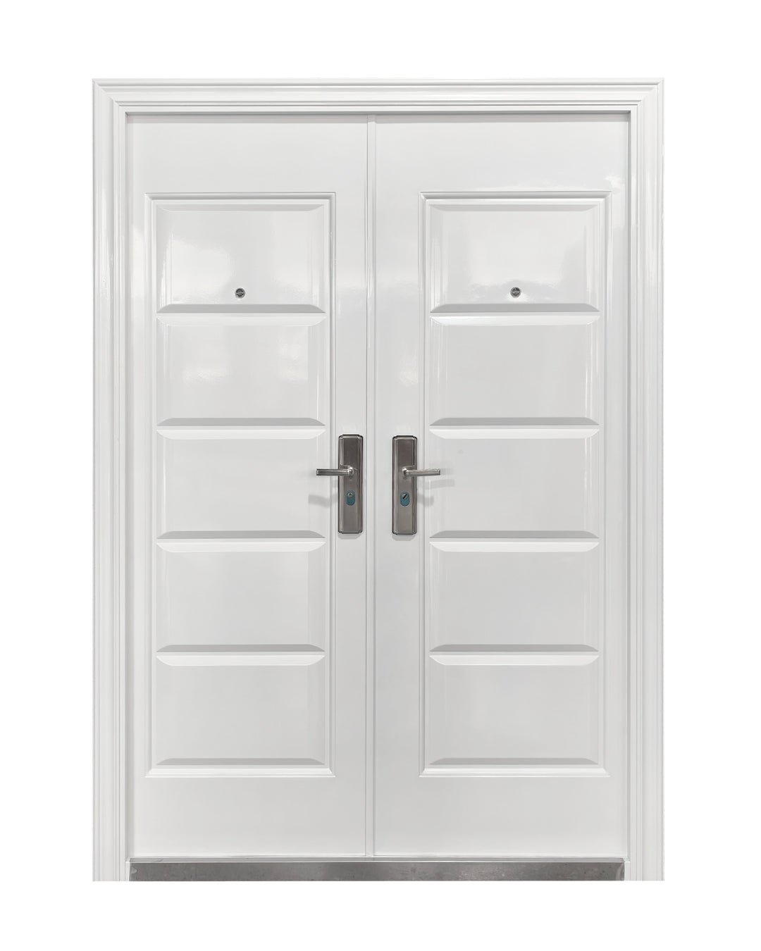 Puerta De Seguridad Metal Doble Blanca 1.50m x 2.15m