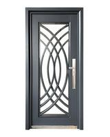 Puerta de Seguridad Multipunto con Vidrio | Aleación de Zinc | 0.97 x 2.15 m | Diseño Moderno