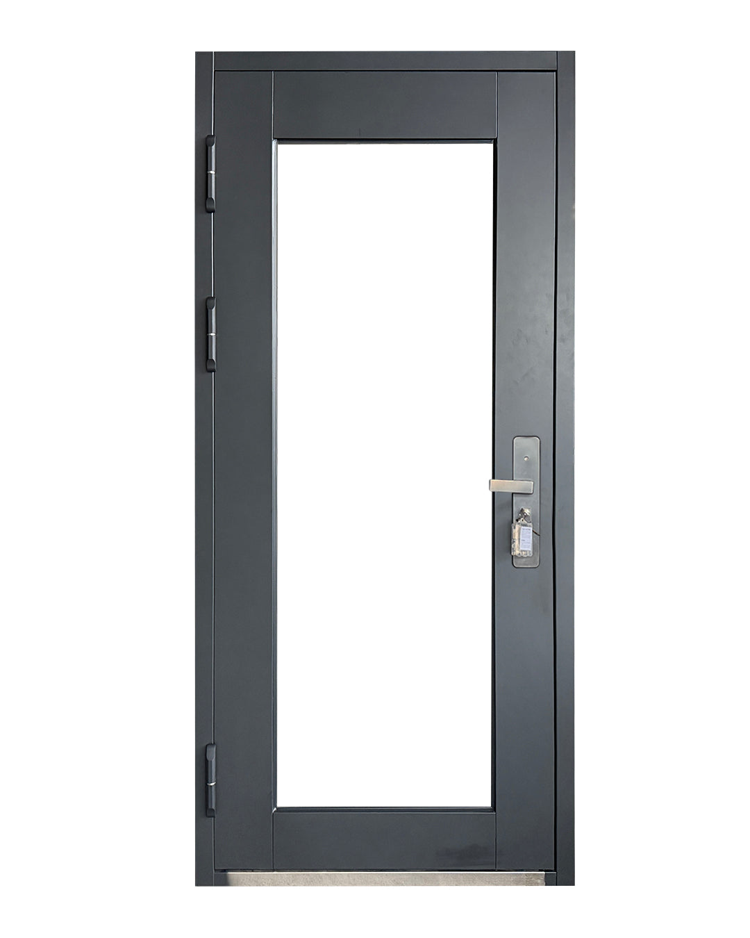 Puerta de Seguridad Multipunto con Vidrio | Aleación de Zinc | 0.97 x 2.15 m | Diseño Moderno