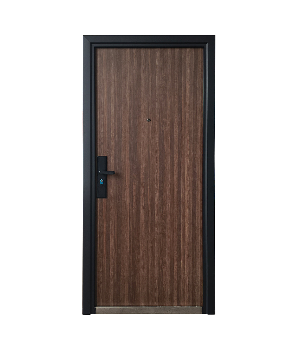 PUERTA DE SEGURIDAD MULTIPUNTOS - 97CM X 215CM X 70MM - NOGAL OSCURO