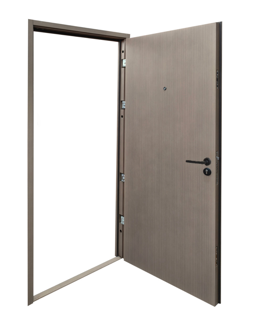PUERTA DE SEGURIDAD MULTIPUNTOS - 97CM X 215CM X 70MM - ROBLE HUMO CLARO