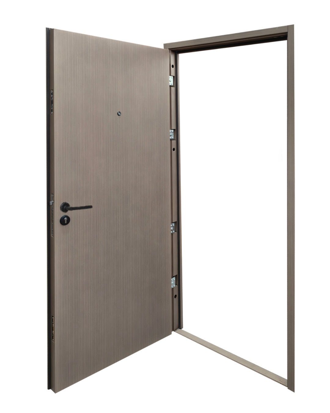 PUERTA DE SEGURIDAD MULTIPUNTOS - 97CM X 215CM X 70MM - ROBLE HUMO CLARO