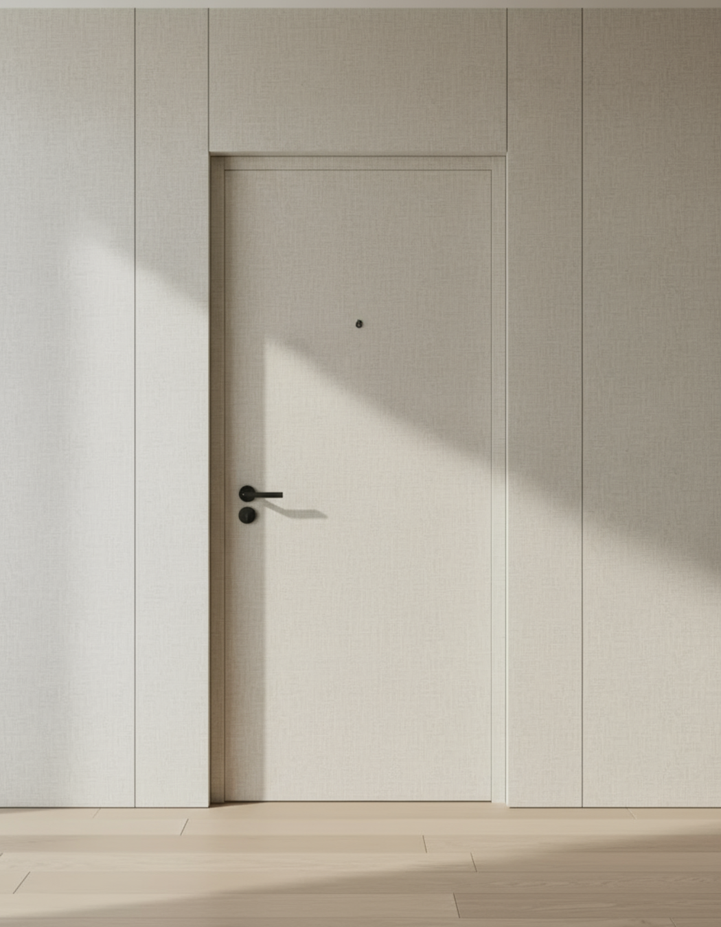 PUERTA DE SEGURIDAD MULTIPUNTOS - 97CM X 215CM X 70MM - LINO CLARO