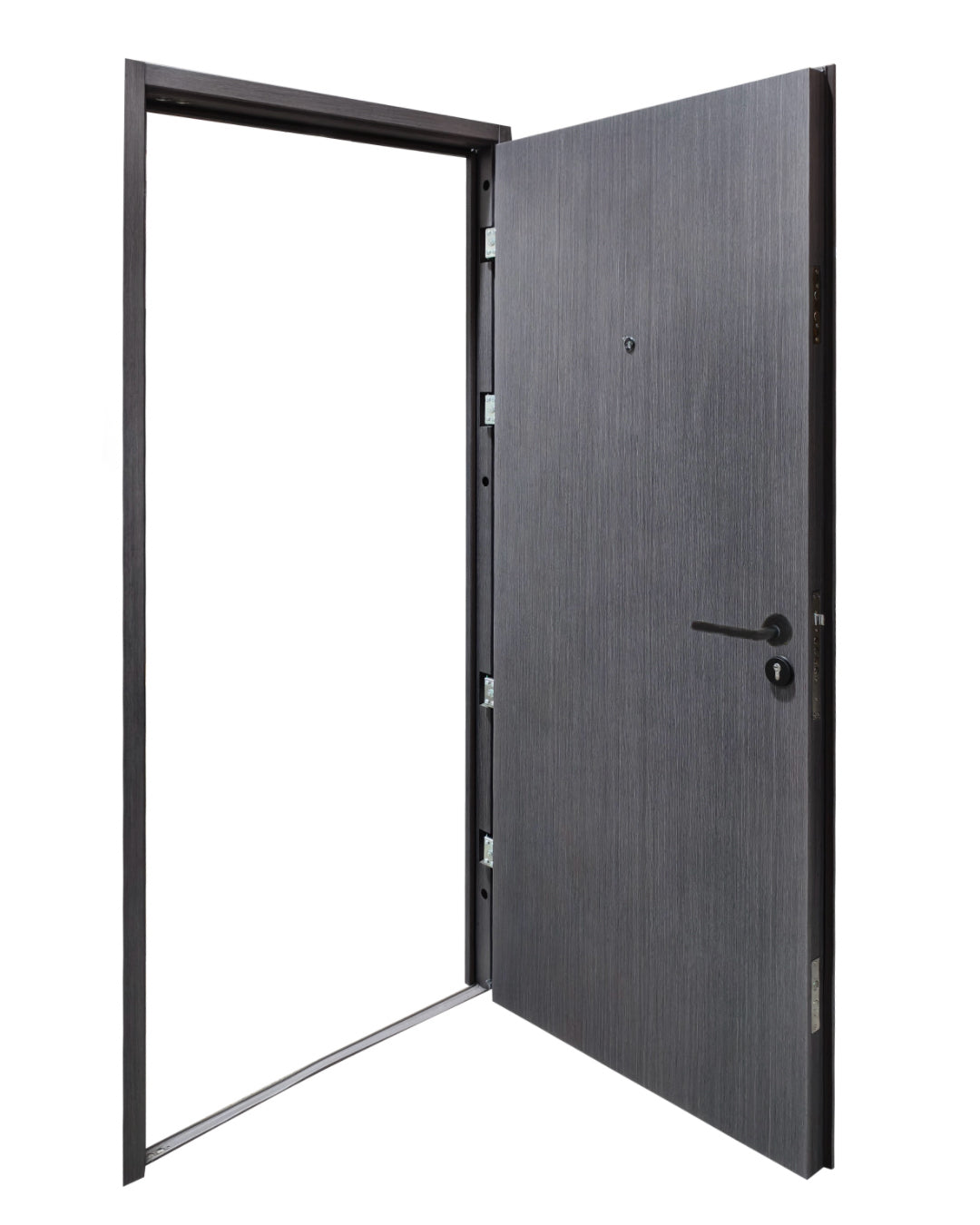 PUERTA DE SEGURIDAD MULTIPUNTOS - 97CM X 215CM X 70MM - GRIS CENIZA AZULADO
