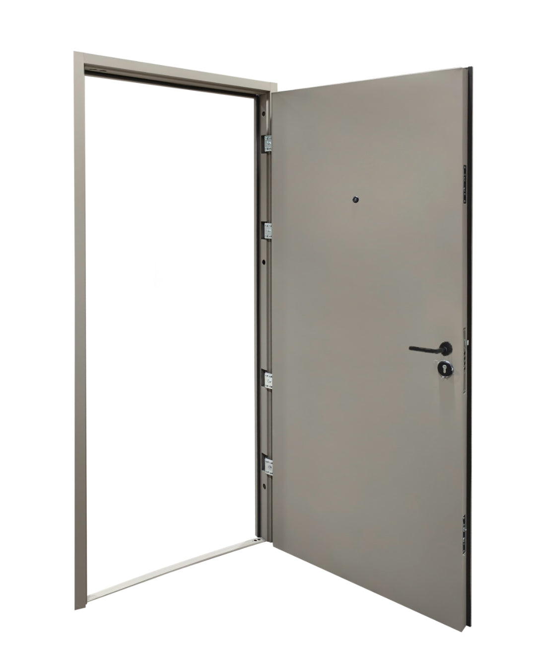 PUERTA DE SEGURIDAD MULTIPUNTOS - 97CM X 215CM X 70MM - TAUPE