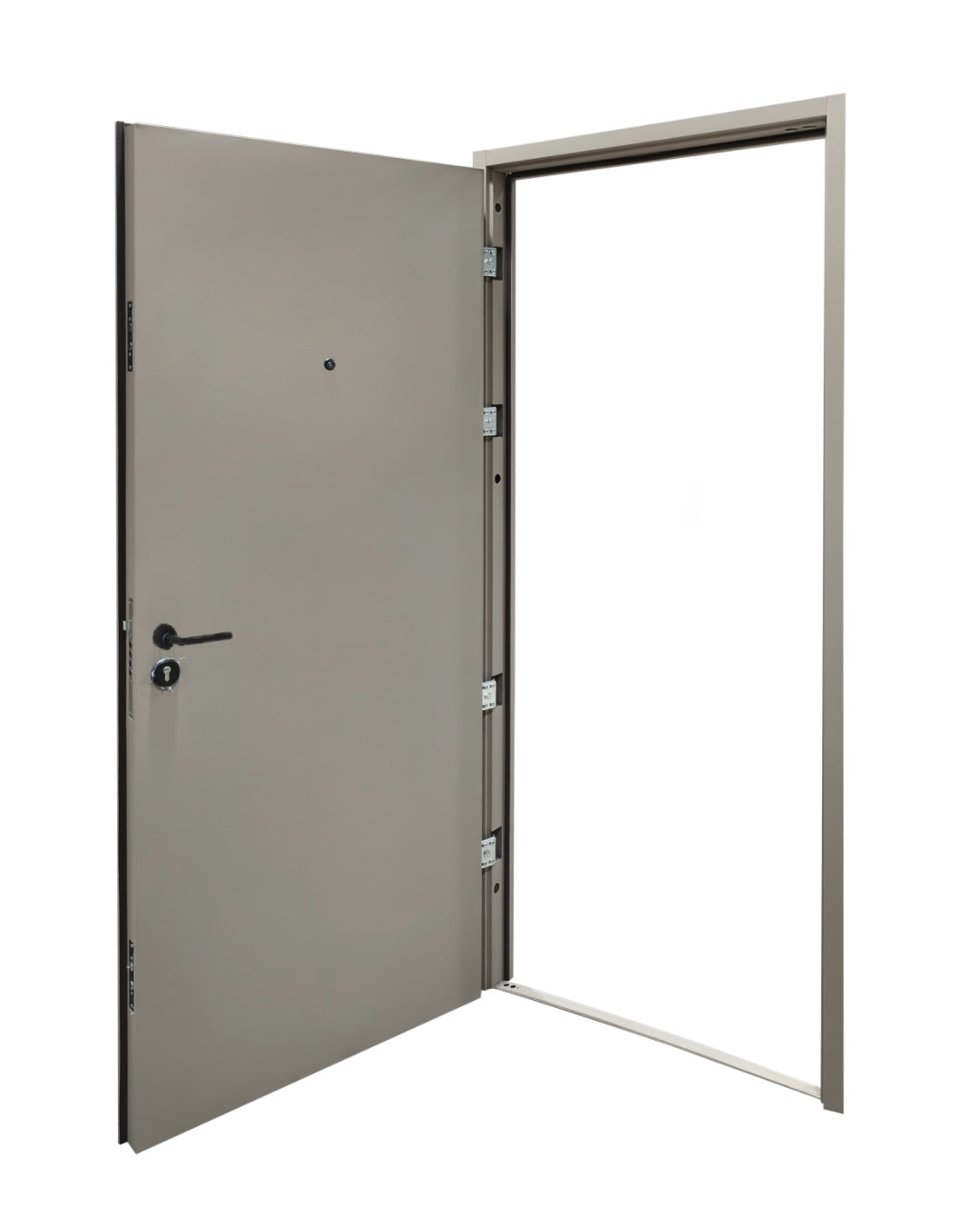 PUERTA DE SEGURIDAD MULTIPUNTOS - 97CM X 215CM X 70MM - TAUPE