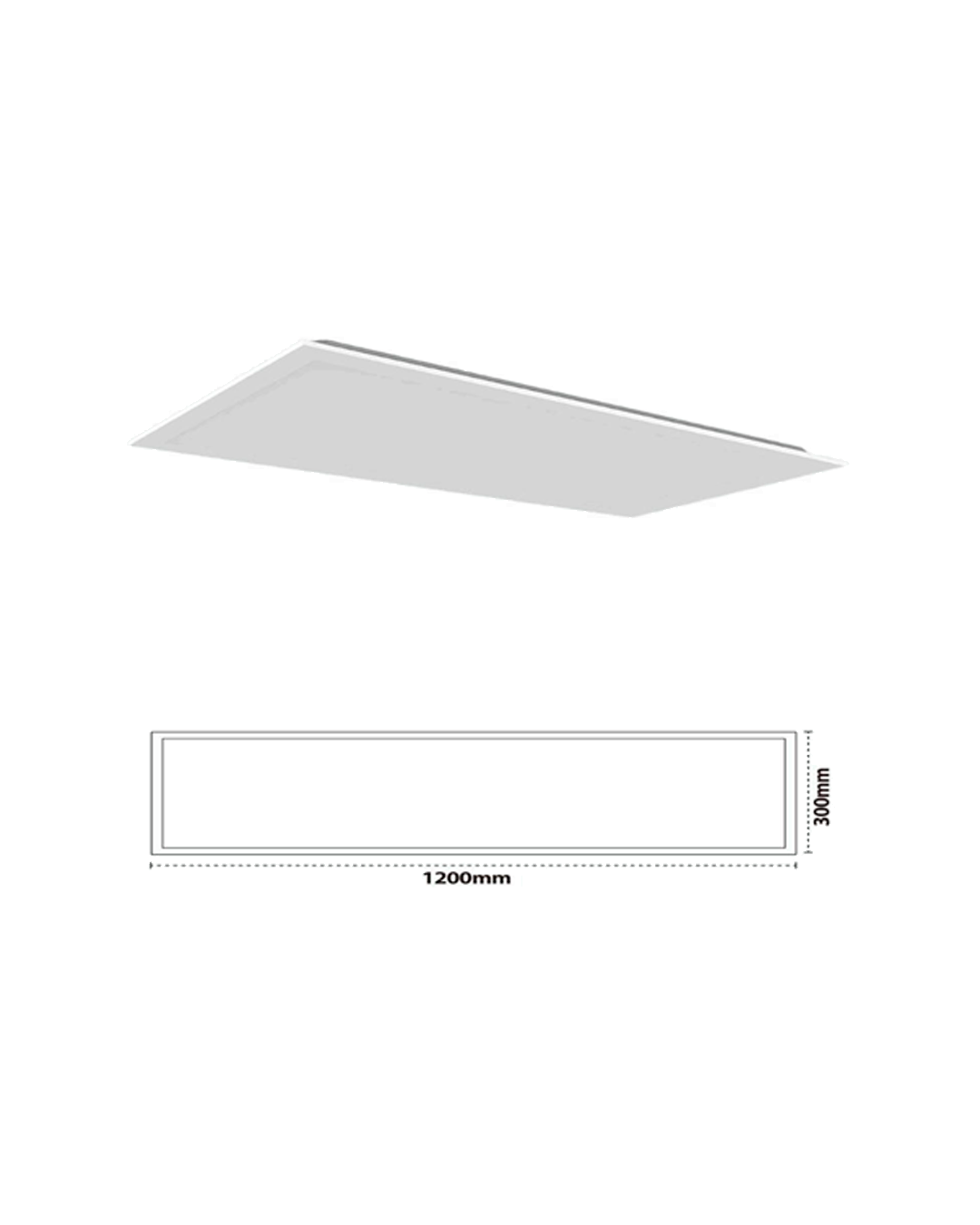 BACKLIT LED PANEL 1X4 40W CCT