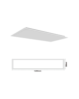 BACKLIT LED PANEL 1X4 40W CCT