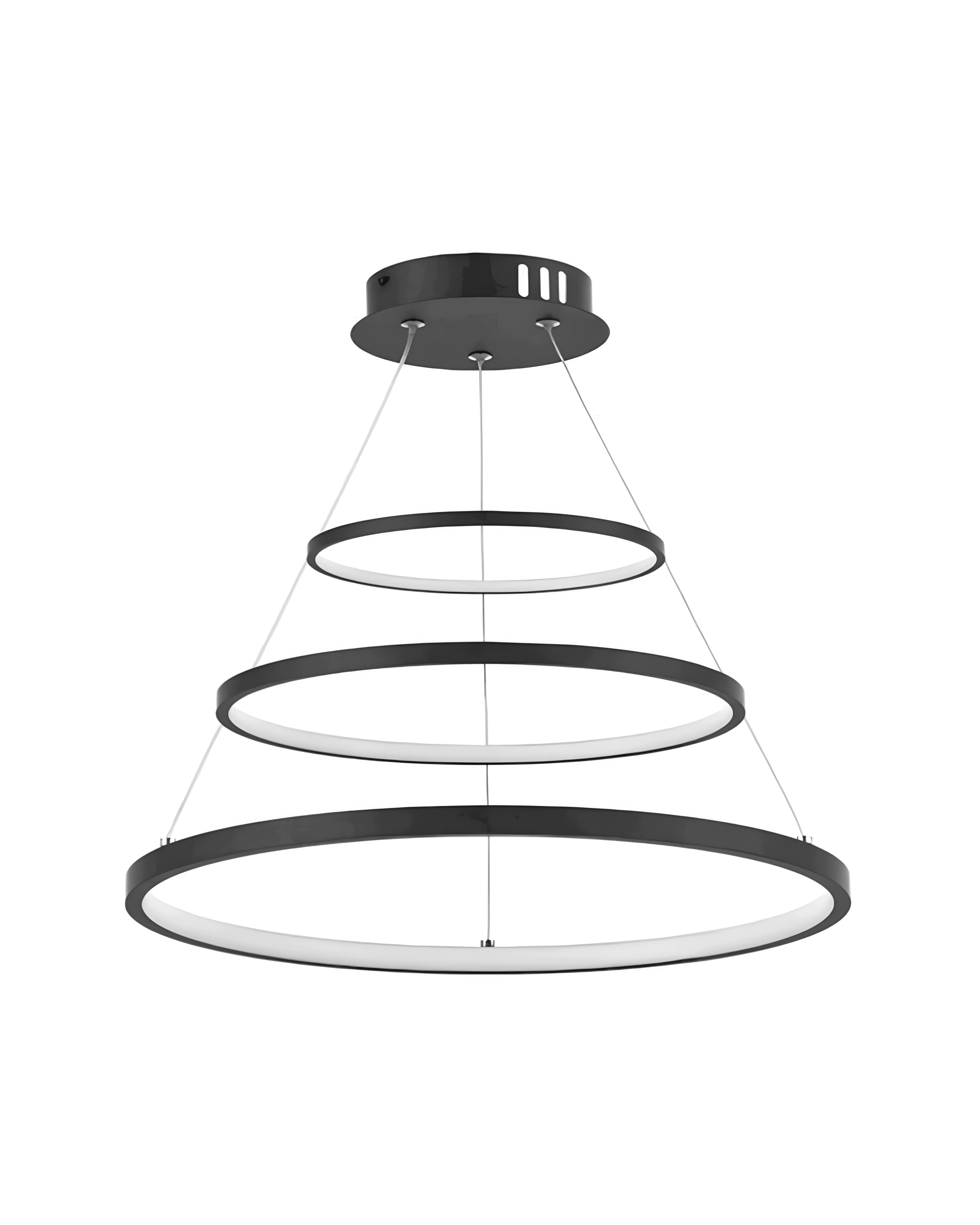 LAMPARA COLGANTE LED NEGRA 169W 30K