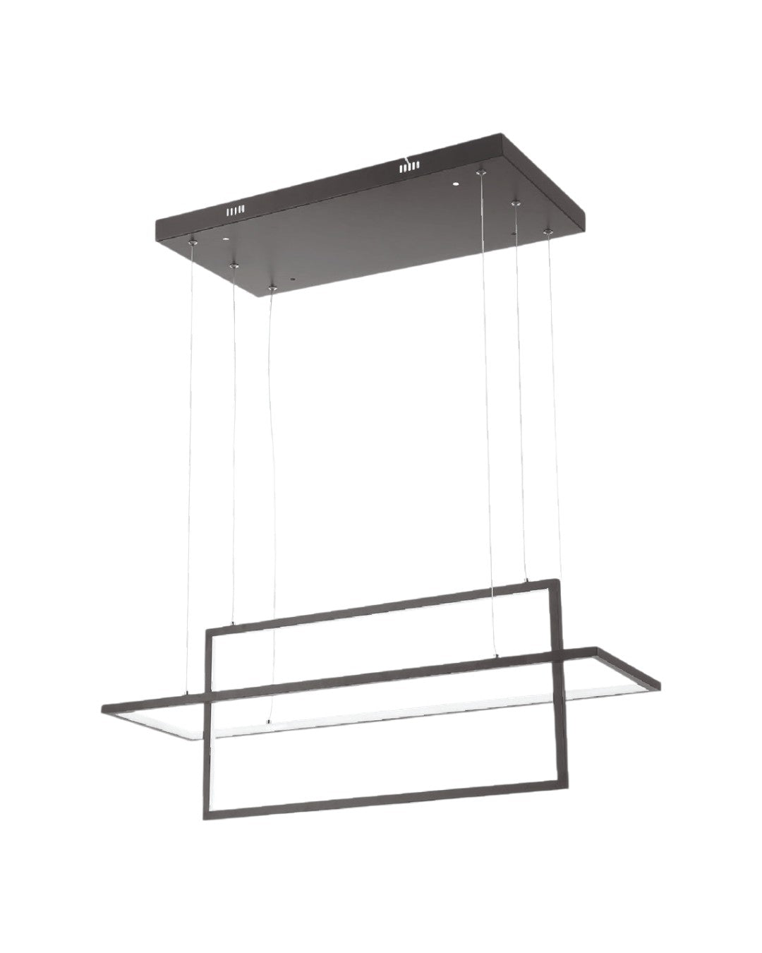 LAMPARA COLGANTE LED NEGRA 78W 3K