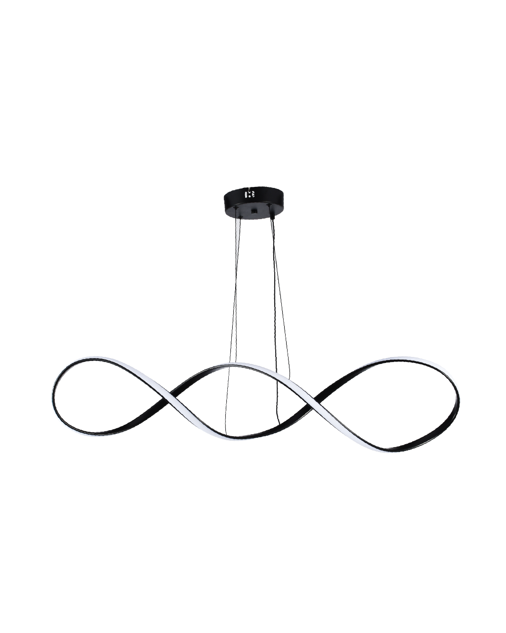 LAMPARA COLGANTE LED NEGRA 3CCT