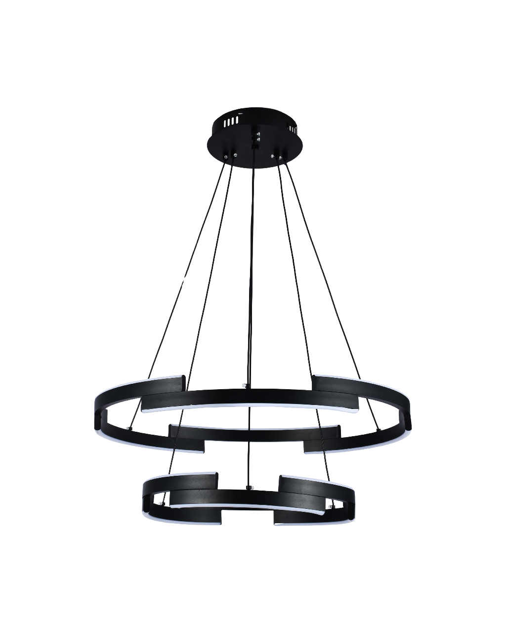 LAMPARA COLGANTE LED NEGRA 3CCT